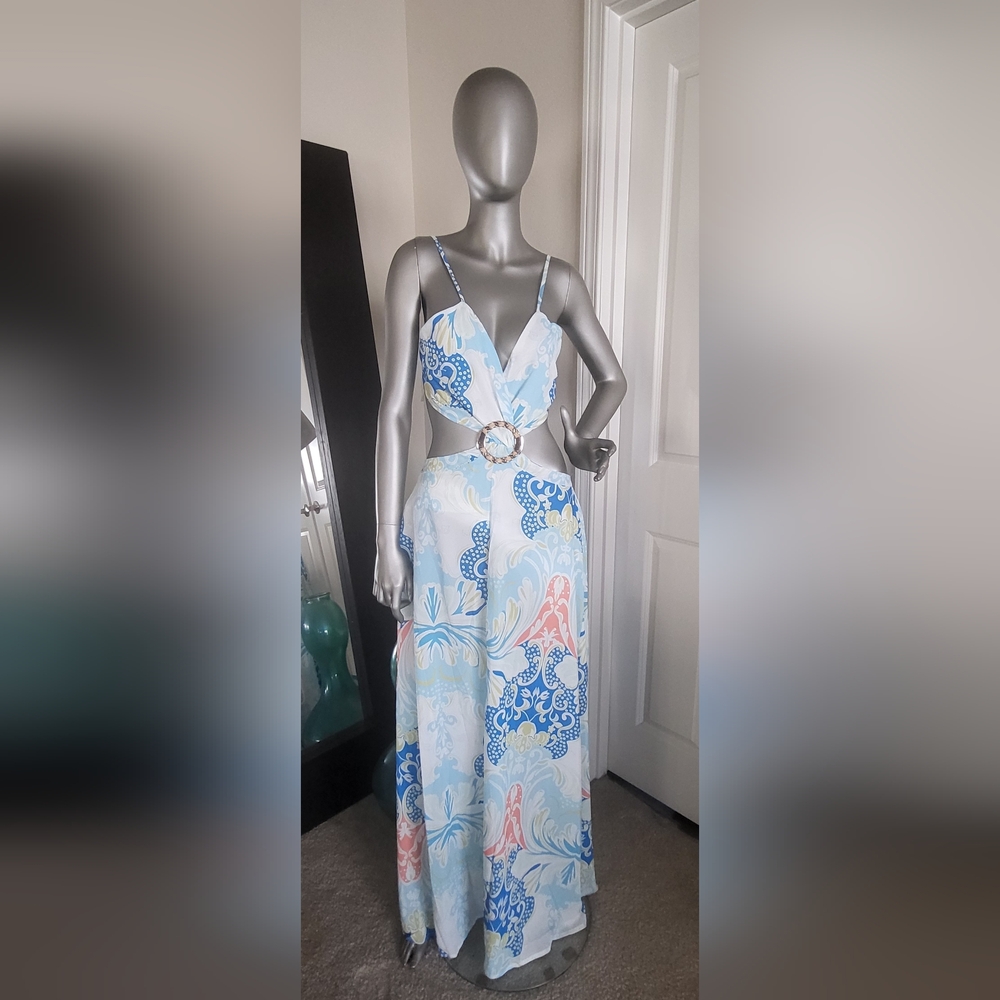 Oxygen Multi Colored Maxi Dress